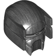 Lego Helmet Knight of Ren with Silver Visor Print / Pearl Titanium