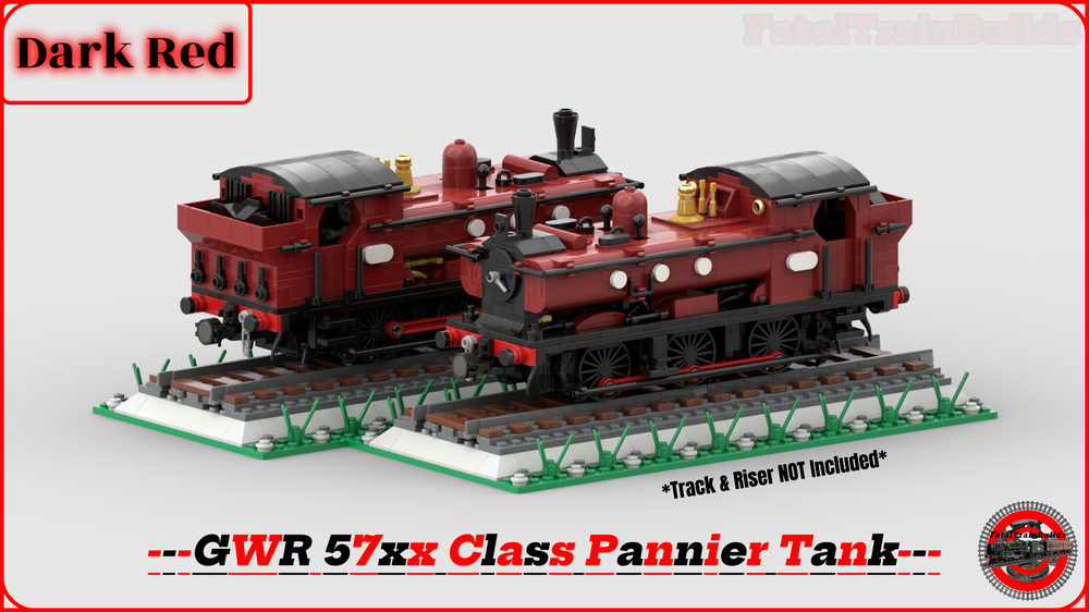 Lego (Dark Red) GWR 57xx Class (8w)