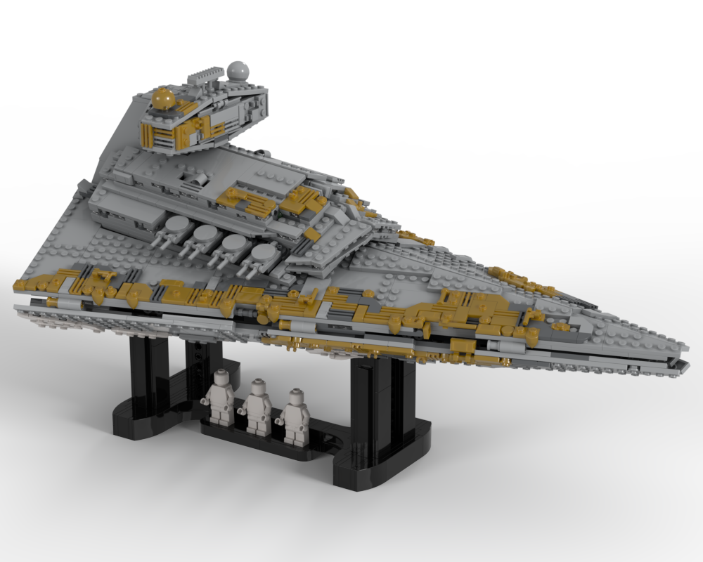 Lego Thrawn's Chimaera V2 with Display Stand (75394 Mod)