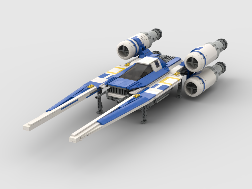 Lego U WING UT-60D MINIFIG SCALE MOC 75155 Version2