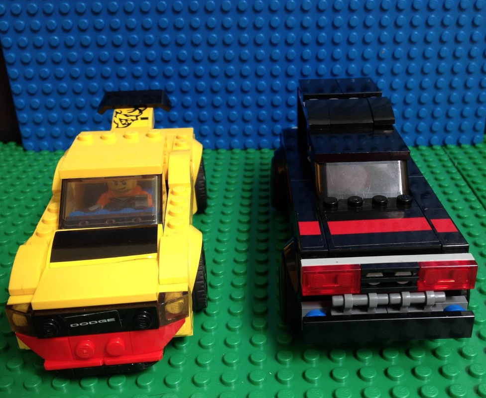 Lego Race car and Hummer