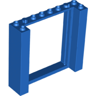 Lego Door Frame Double 2 x 8 x 6 / Blue