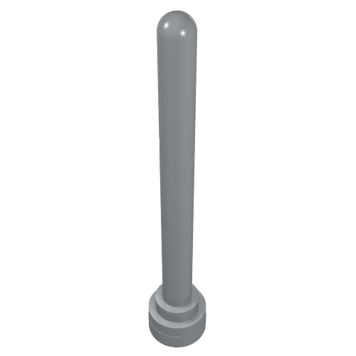 Lego Antenna 1 x 4 with Rounded Top / Light Bluish Gray