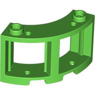 Lego Window Round 3 x 3 x 2 / Bright Green