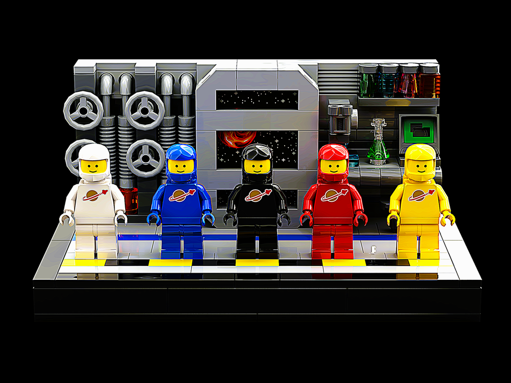 Lego Classic Space Minifigure Display MOC