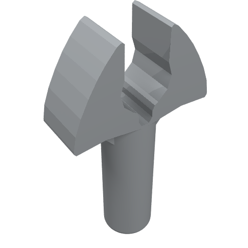 Lego Bar 1L with Clip / Light Bluish Gray