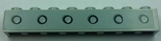 Lego Brick 1 x 8 with 6 Portholes Pattern (Sticker) - Set 4981 / Light Bluish Gray
