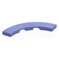 Lego Tile 4 x 4 Curved, Macaroni / Blue Violet