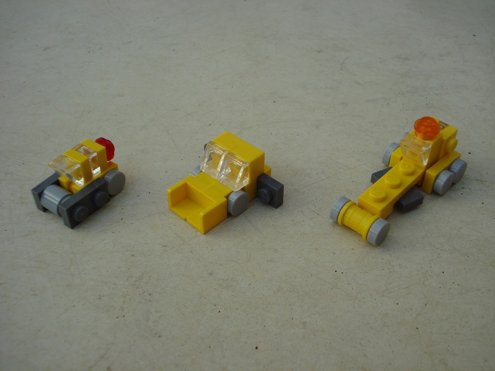 Lego Nano road paving team