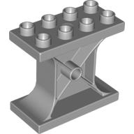 Lego Duplo Support Brick 2 x 4 x 3 / Light Bluish Gray