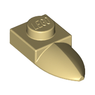 Lego Plate Special 1 x 1 with Tooth / Tan