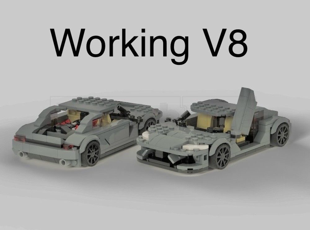 Lego Koenigsegg Gemera With Working V8