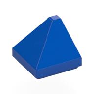 Lego Brick Sloped 30° 1 x 1 x 2/3 Double Corner / Blue
