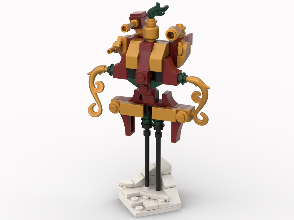 Lego Tall Mech in Snow - Rohirrim Colour Scheme