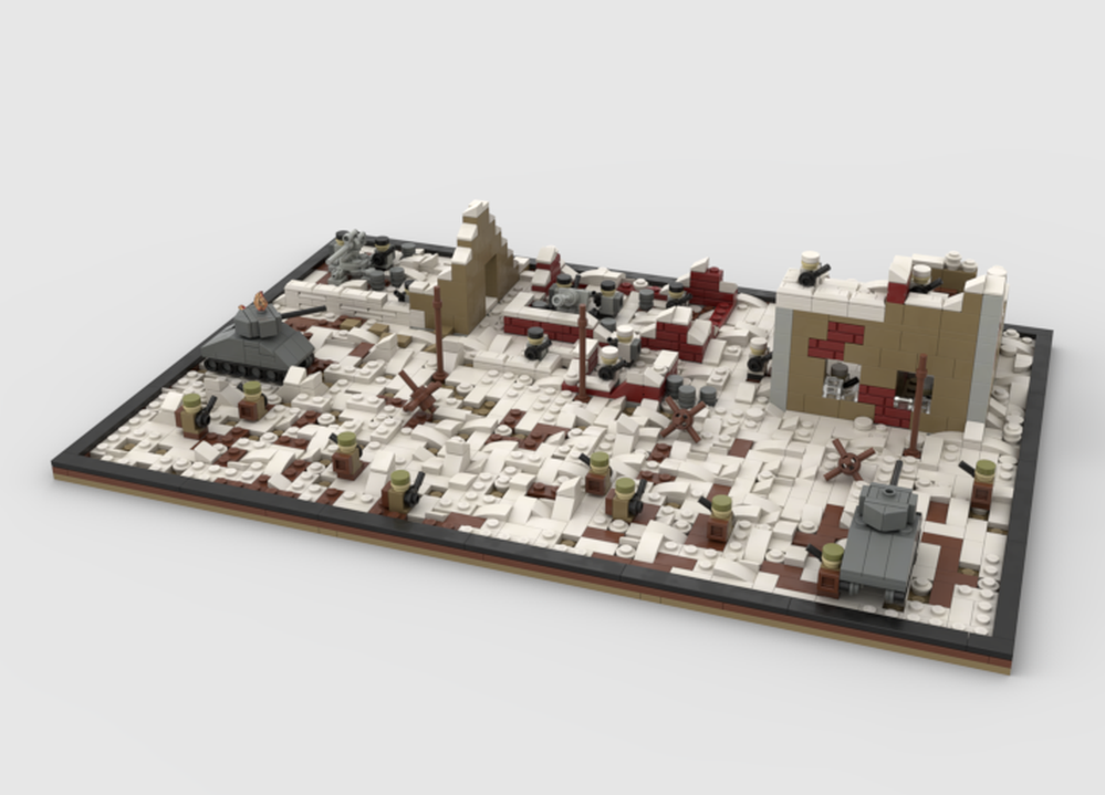 Lego Battle in Bastogne microscale