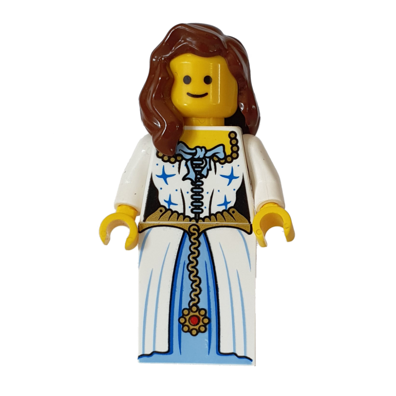 Lego Bride - Mannequin, Medium Blue Underdress