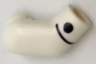 Lego Arm, Right with Black Cuff and Button Pattern