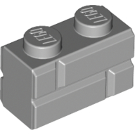 Lego Brick Special 1 x 2 with Masonry Brick Profile / Light Bluish Gray
