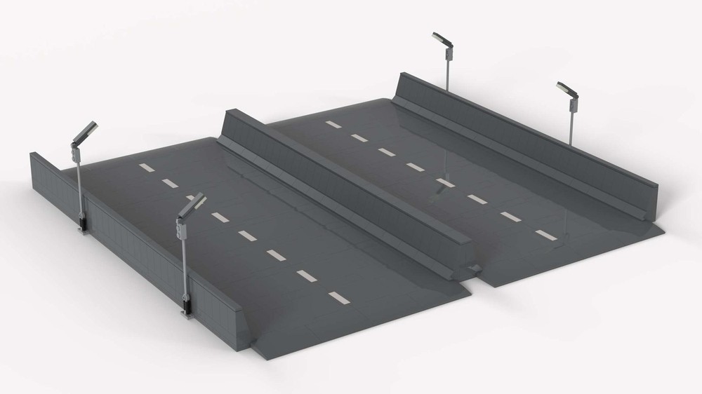Lego 4 Lane Wide Highway
