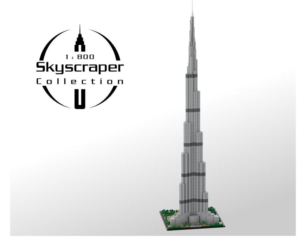 Lego Burj Khalifa 1:800 Scale (Old Version)