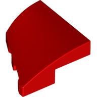 Lego Brick Wedged, Curved 2 x 2 with Stud Notch Right / Red
