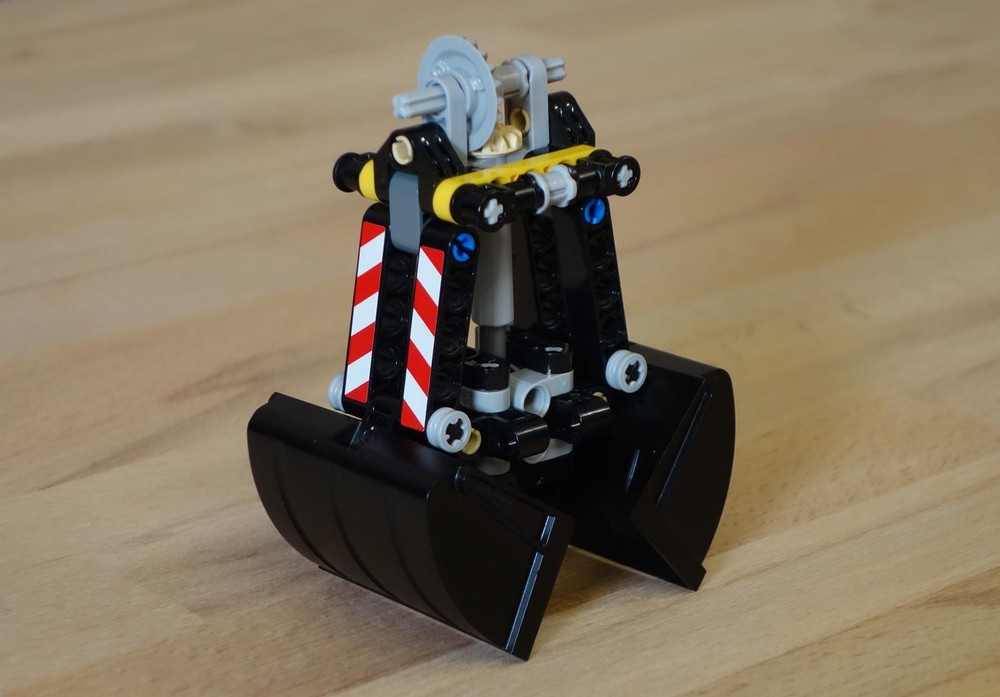 Lego 42006 MOD - clamshell bucket grab
