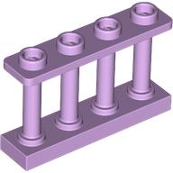 Lego Fence Spindled 1 x 4 x 2 [4 Top Studs] / Lavender