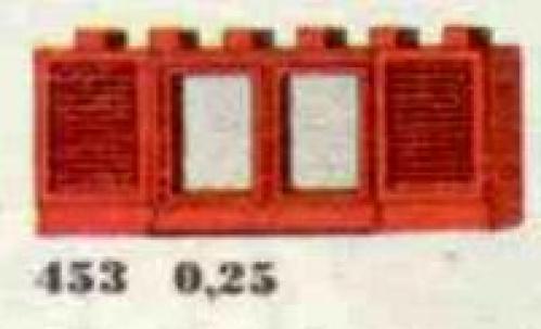 Lego 1 x 6 x 2 Shuttered Windows, Red or White
