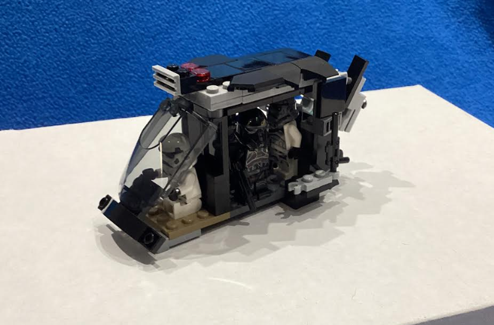 Lego Black trooper and Night trooper transport
