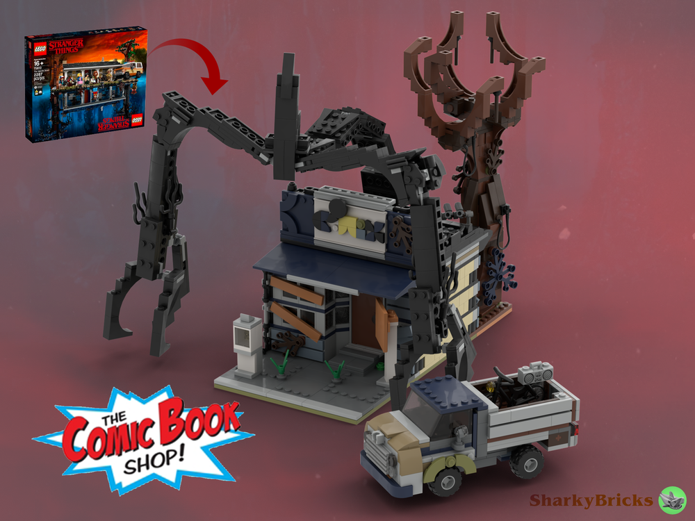 Lego The Comic Book Shop - 75810 Stranger Things The Upside Down Alternative Build Modular