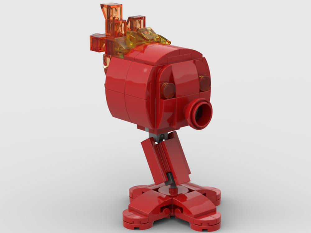 Lego PVZ 2 fire peashooter
