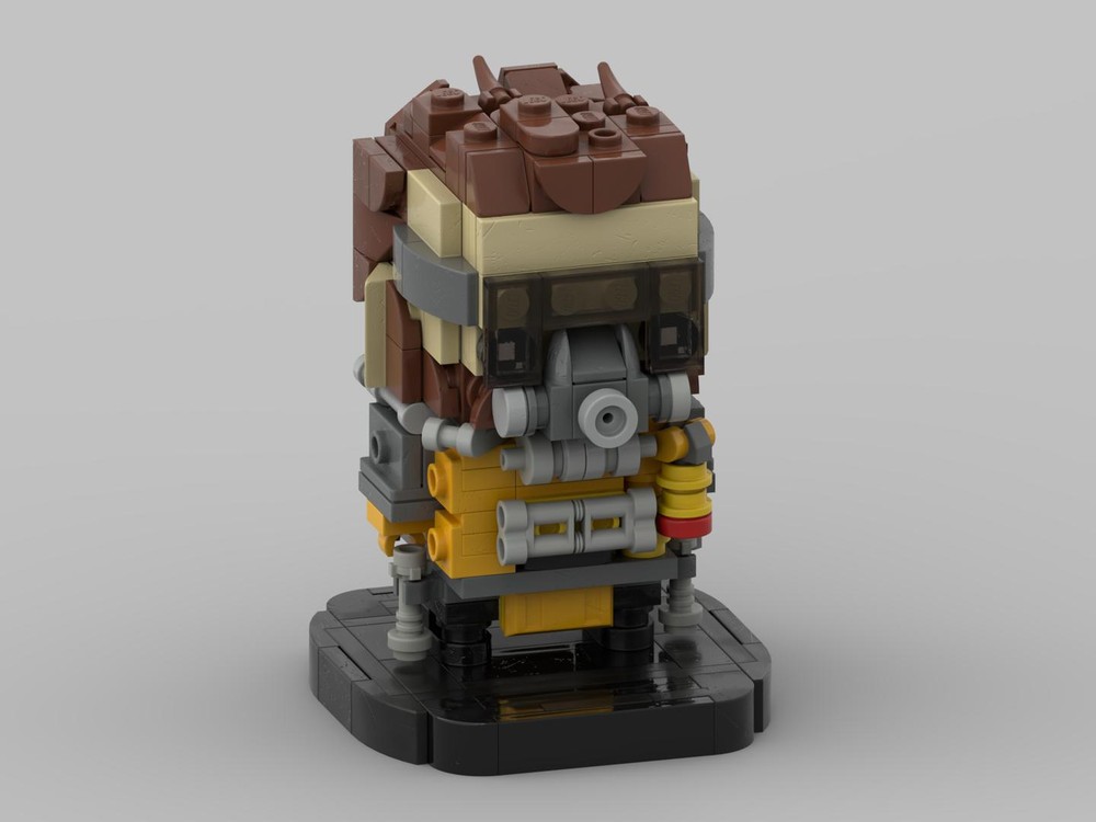 Lego Caustic from Apex Legends in LEGO Brickheadz