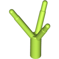 Lego Plant, Flower Stem with Bar / Lime