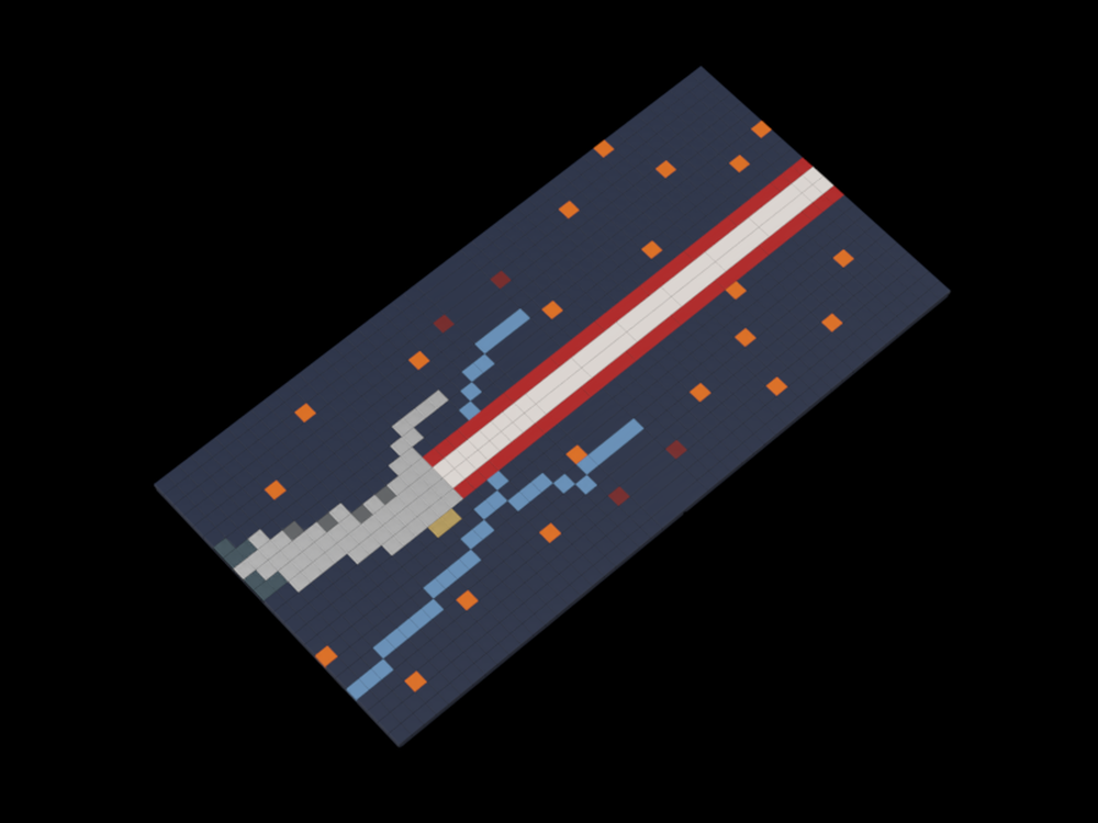 Lego Count Dooku's Lightsaber Mosaic