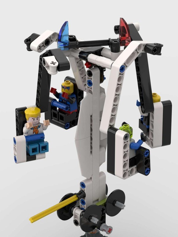 Lego 42047 alt build - Pull back motor carousel