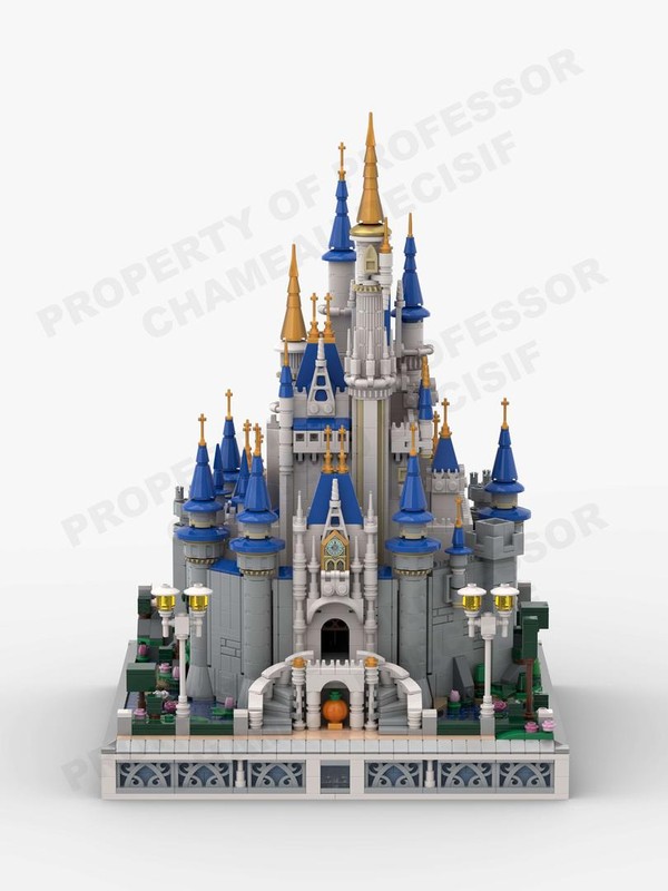 Lego Cinderella's Castle microscale