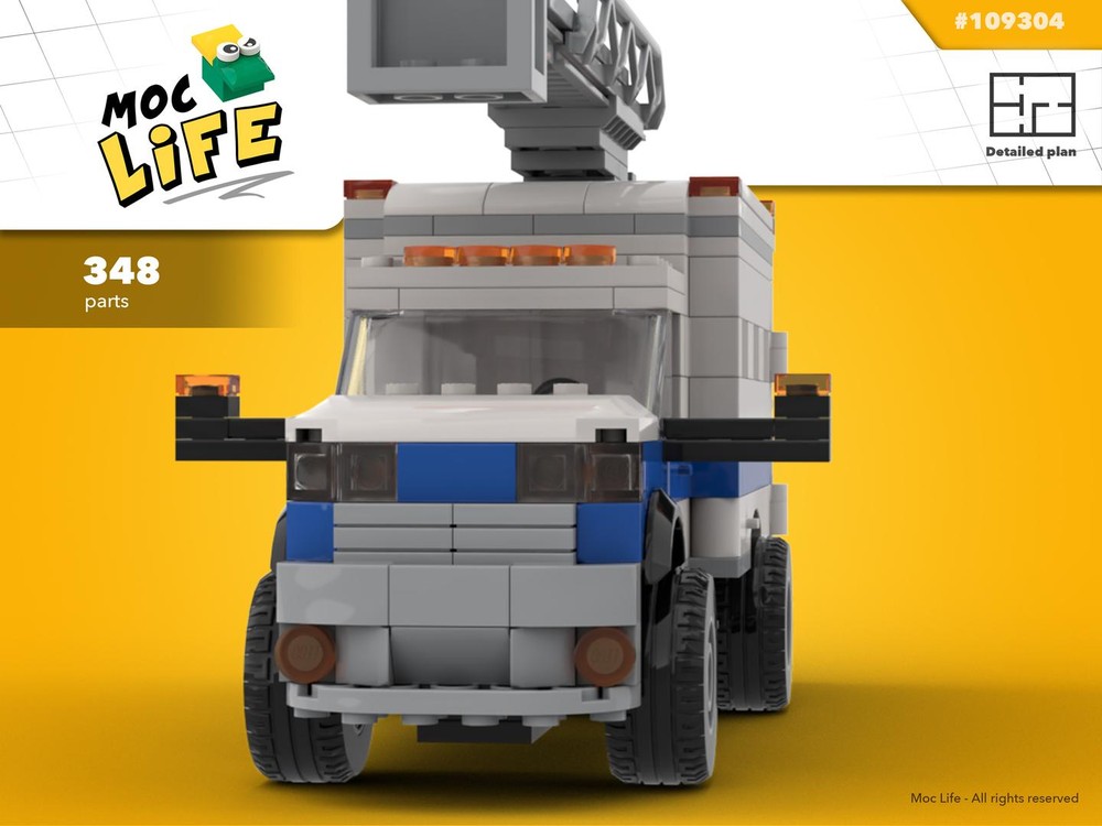 Lego Ram 3500 regular cab dually power line