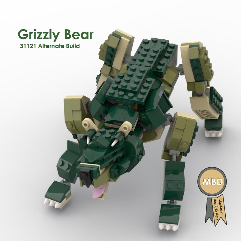 Lego Grizzly Bear , 31121 Alternate Build