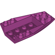 Lego Brick Wedged, Curved Inverted 6 x 4 / Magenta