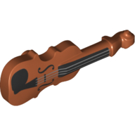 Lego Musical Instrument Violin / Dark Orange
