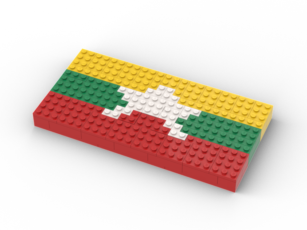 Lego Myanmar national flag