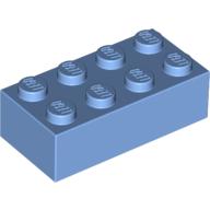 Lego Brick 2 x 4 / Medium Blue