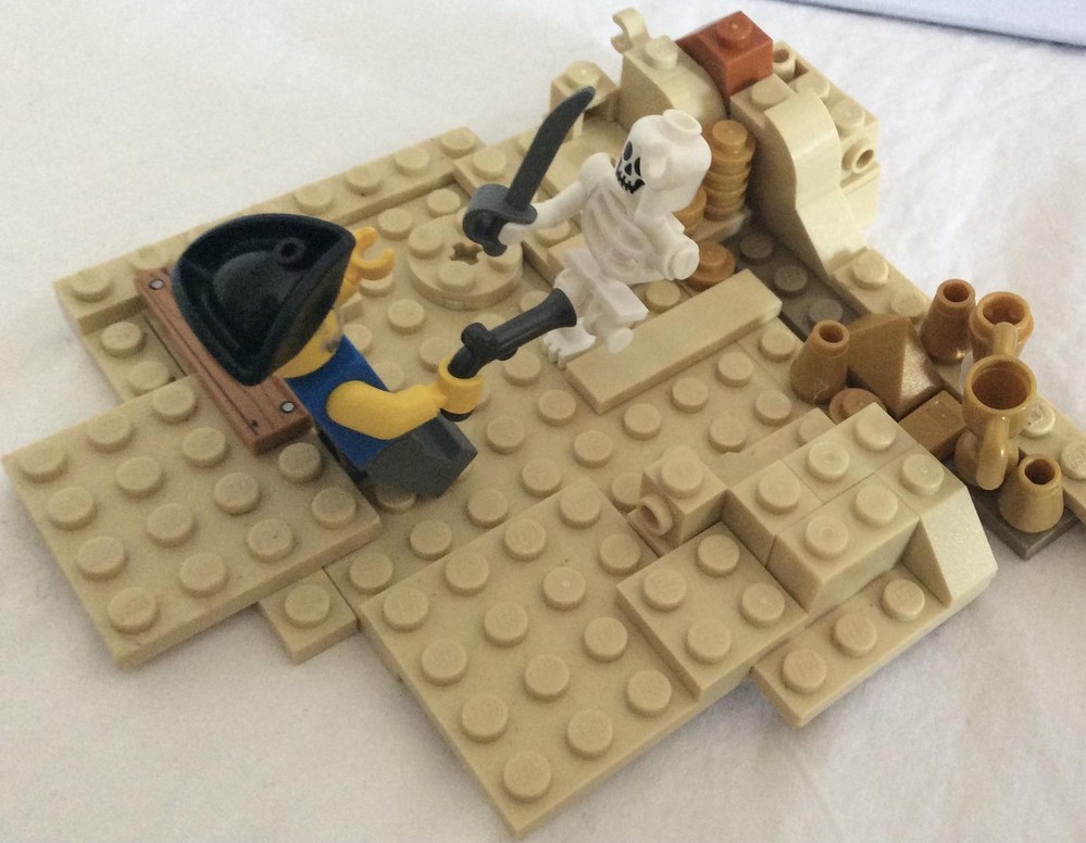 Lego pirate beach fight