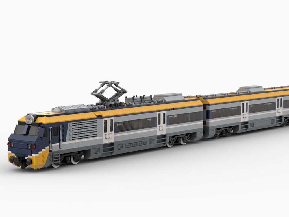 Lego 60197-inspired commuter train (8-wide/1:48 scale)
