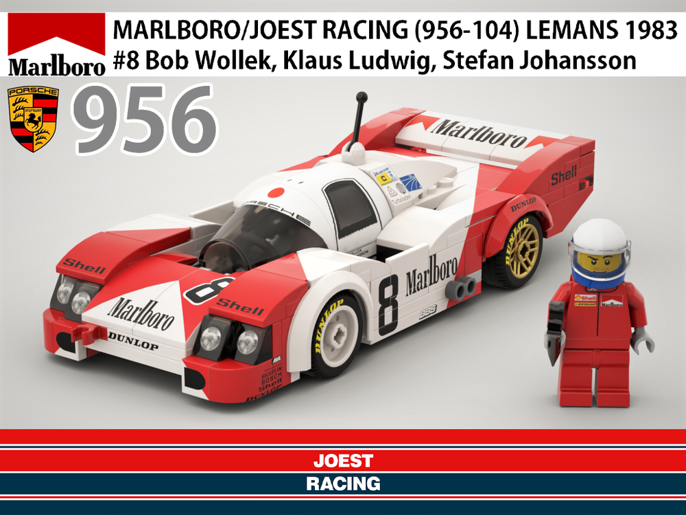 Lego Porsche 956 - Le Mans 1983 Marlboro #8 Group C