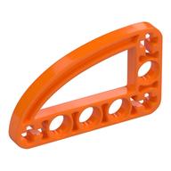 Lego Technic Beam 3 x 5 L-Shape with Quarter Ellipse Thin / Orange