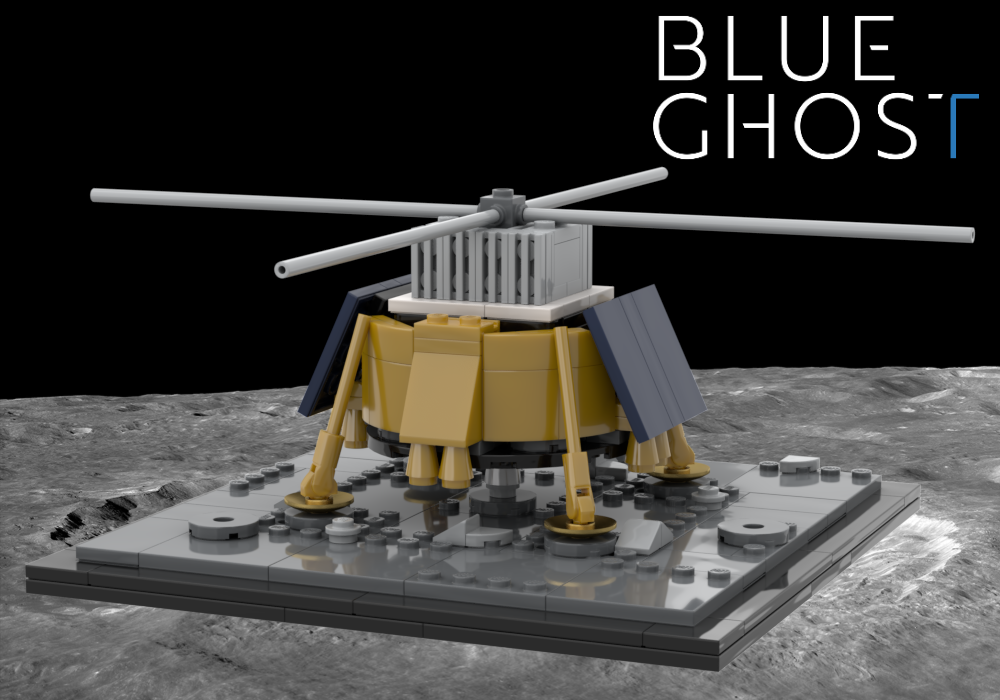 Lego Blue Ghost Lunar Lander (Mission 2 Variant)
