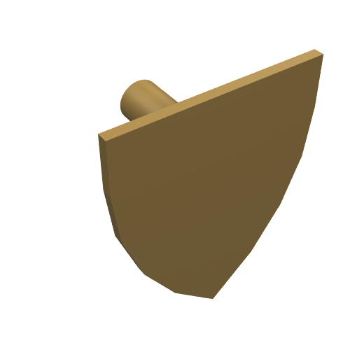 Lego Shield Triangular / Pearl Gold