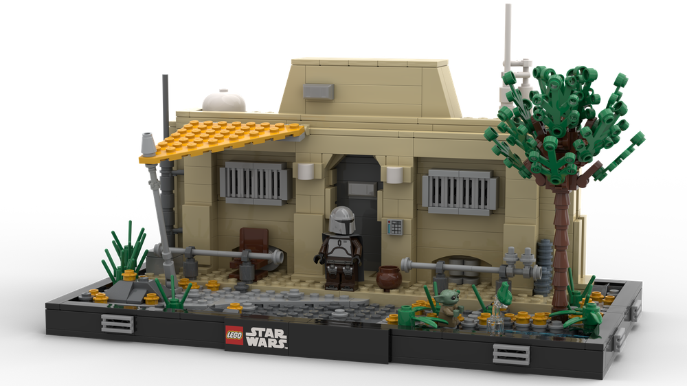 Lego Din Nevarro Homestead Diorama