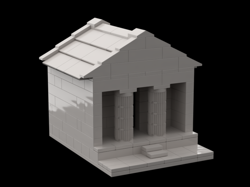 Lego Greek temple I: Antae temple